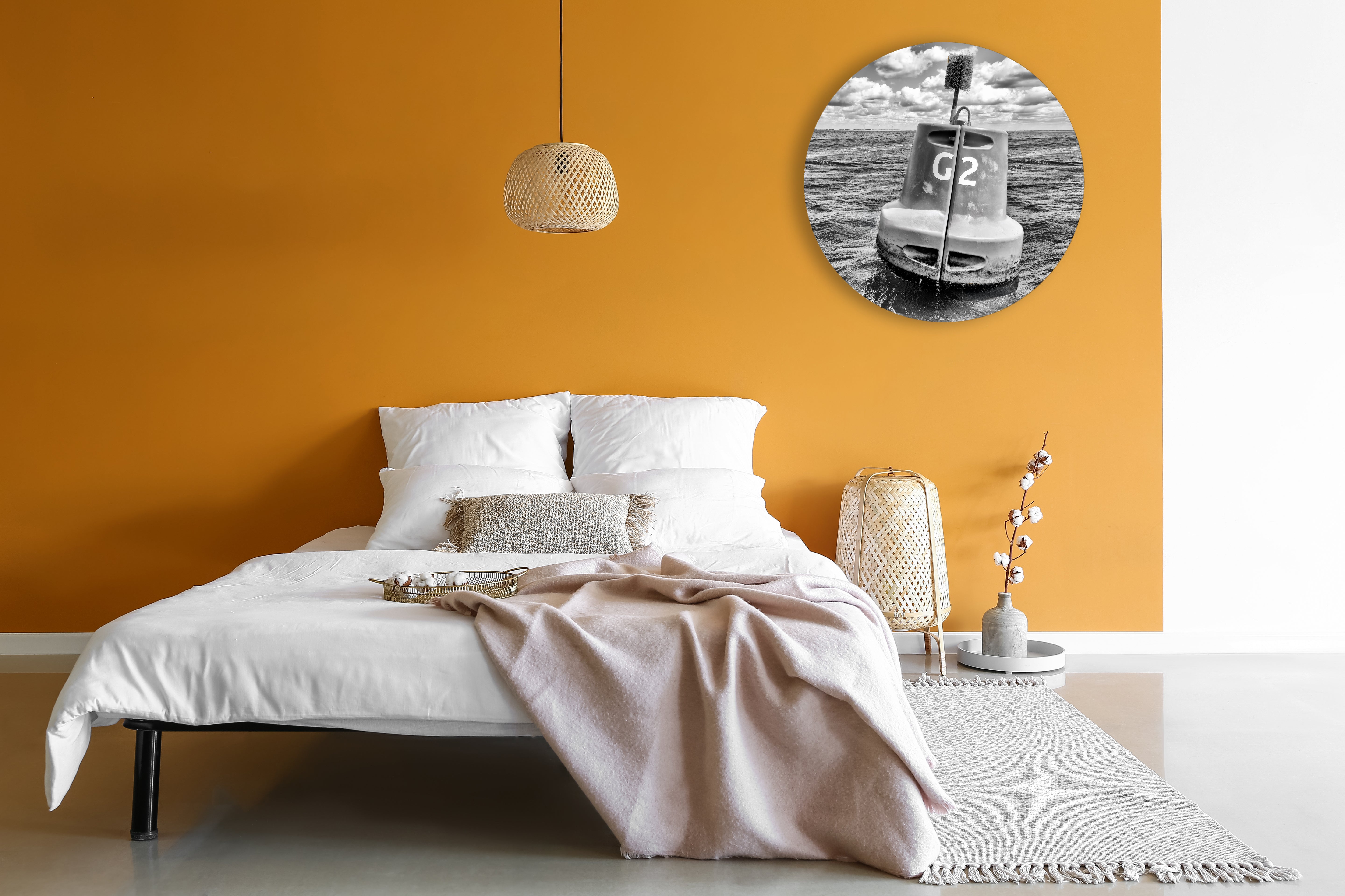 Wandkreis Bruinisse mit mehreren Bildern zur Auswahl 