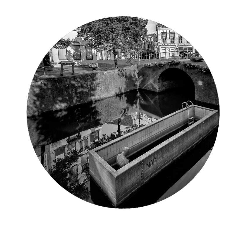 Placemat rond Leeuwarden keuze uit meerdere afbeeldingen