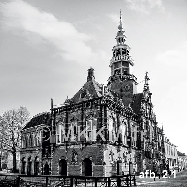 Dekbedovertrek Amsterdam grachtenpand Oudezijds Achterburgwal (2 x 1-persoons)