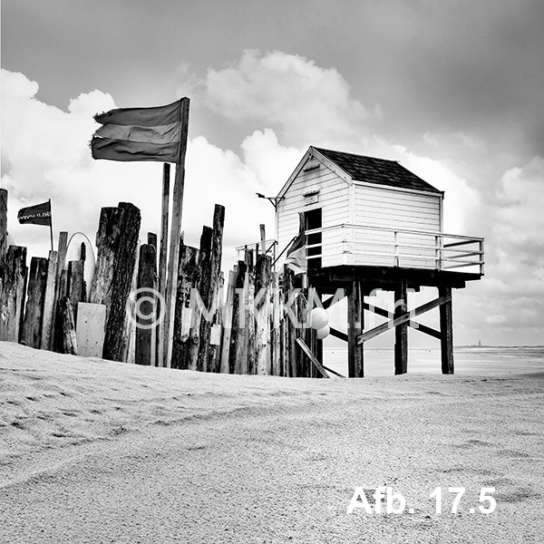 Dekbedovertrek Vlieland Drenkelingenhuisje met vlag (2 x 1-persoons)