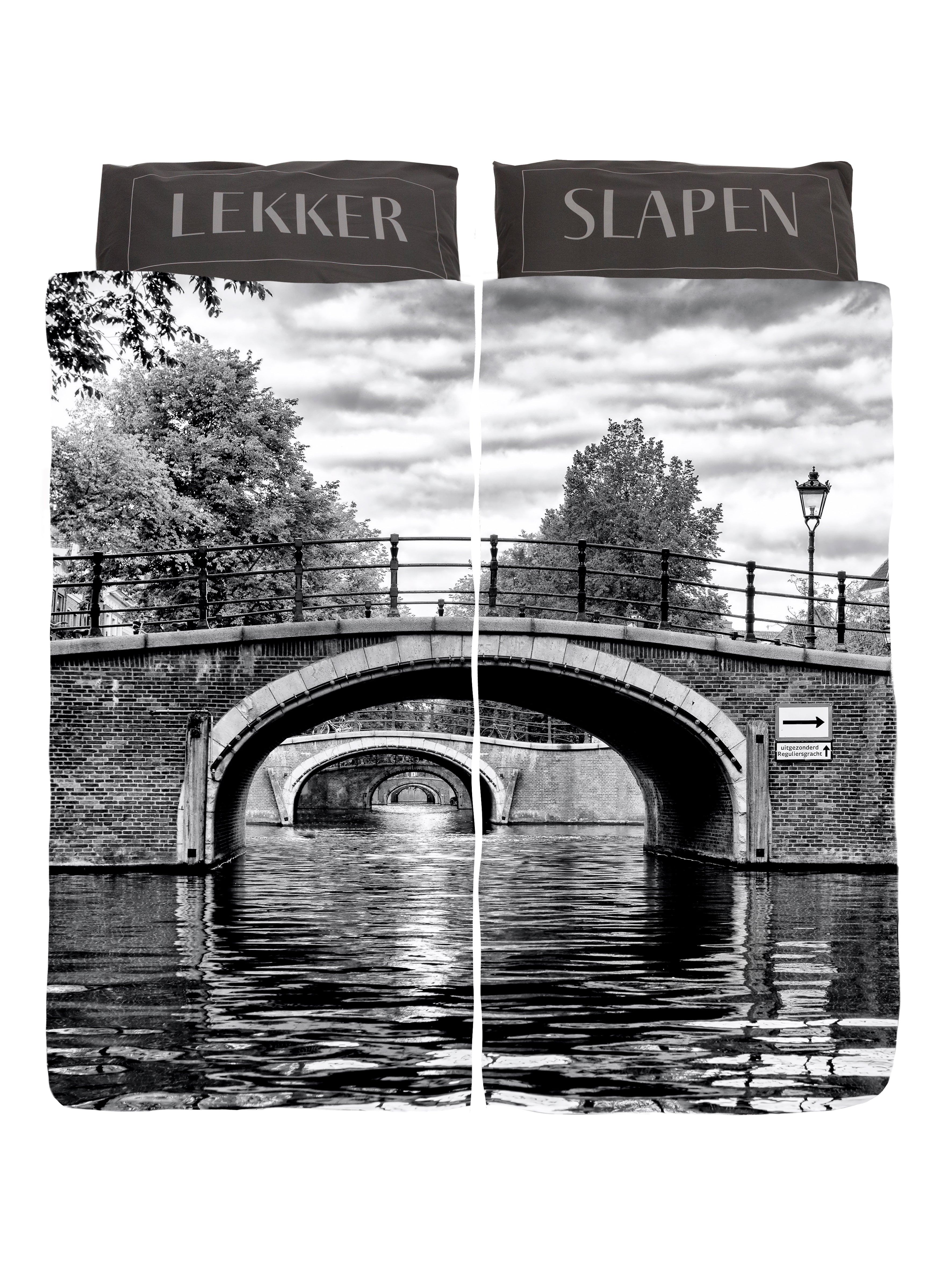 Dekbedovertrek Amsterdam 7 bruggen Reguliersgracht (2 x 1-persoons)